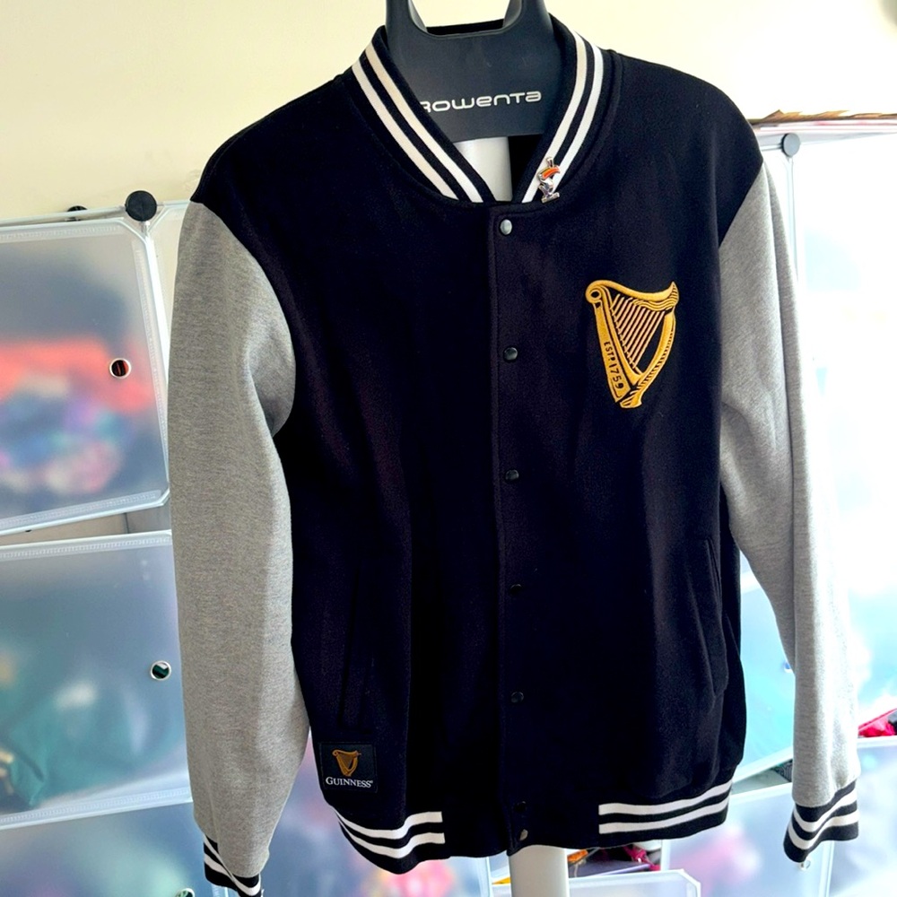 Guinness Varsity Jacket w/ Toucan pin